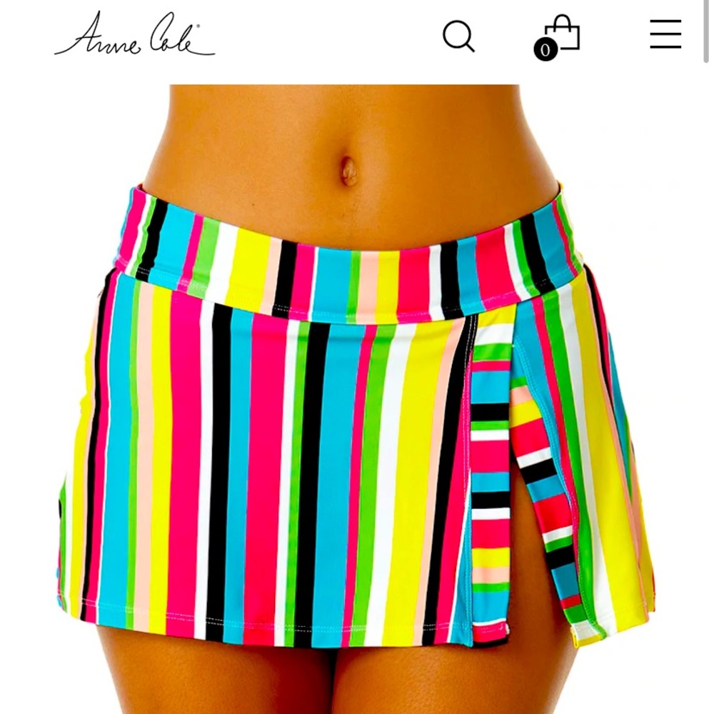 Anne Cole - Women's Banded Side Skirted Swim Bottom BRAND NEW
